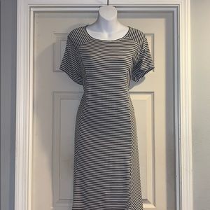 Charming Charlie Fit & Flare Stripe T-shirt Dress
